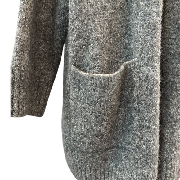 Old Navy Boucle Knit Cardigan “Slow Motion of Charcoal” Open Front Womens XL - Picture 4 of 7